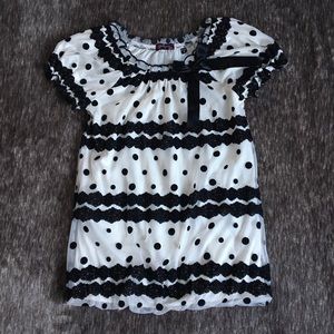 Black And White Blouse